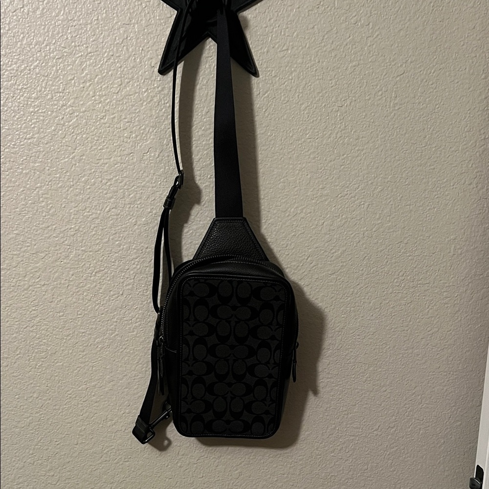Black Monogram Crossbody Bag